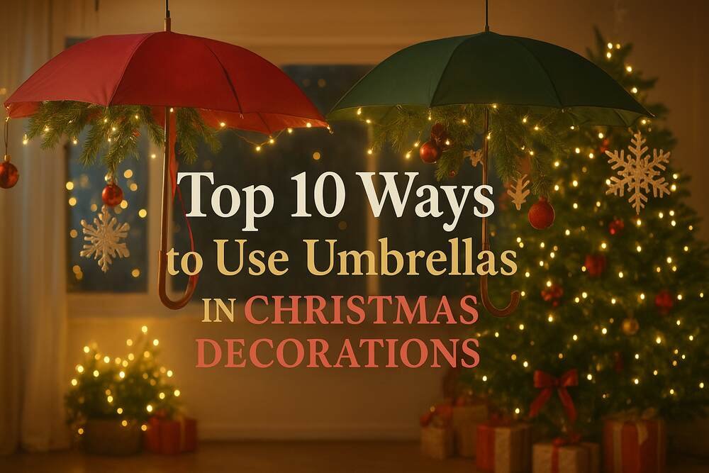 Top 10 Ways to Use Umbrellas in Christmas Decorations